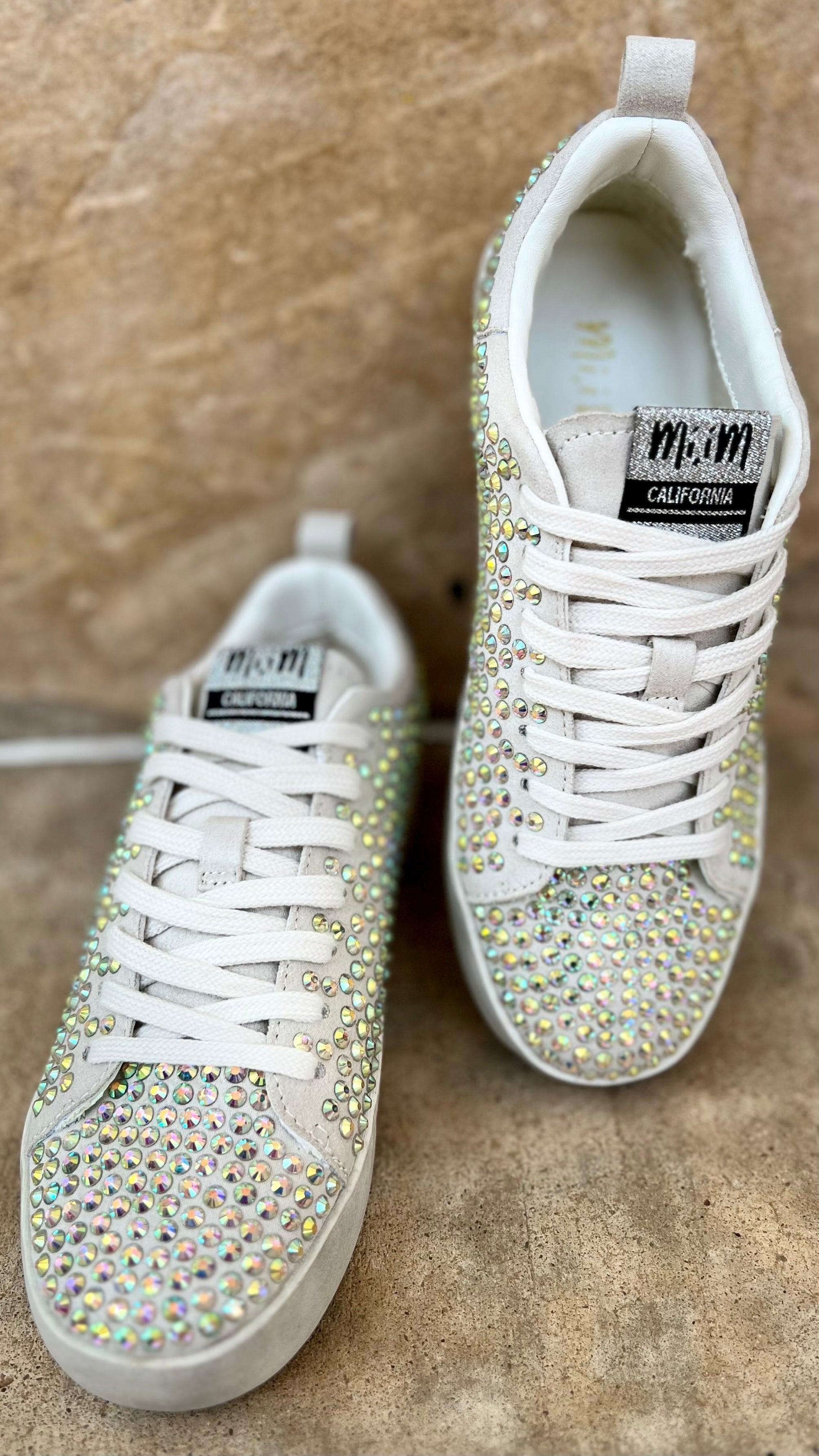 Silver Rhinestone Sparkle Sneakers Product Image