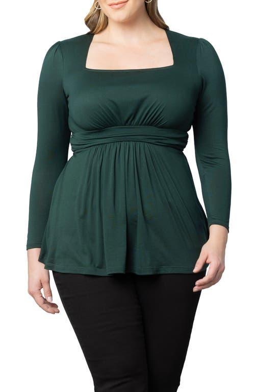 Kiyonna Delilah Pleated Peplum Top Product Image