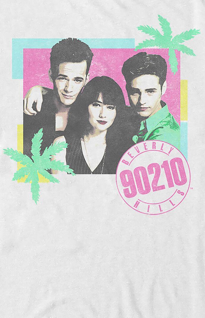 FIFTH SUN Womens Beverly Hills 90210 90s T-Shirt - Whitearge Product Image