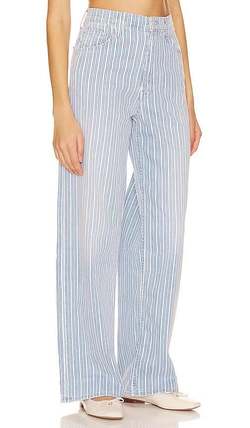 Mother High Rise Striped Spinner Jeans in Lined Up Product Image