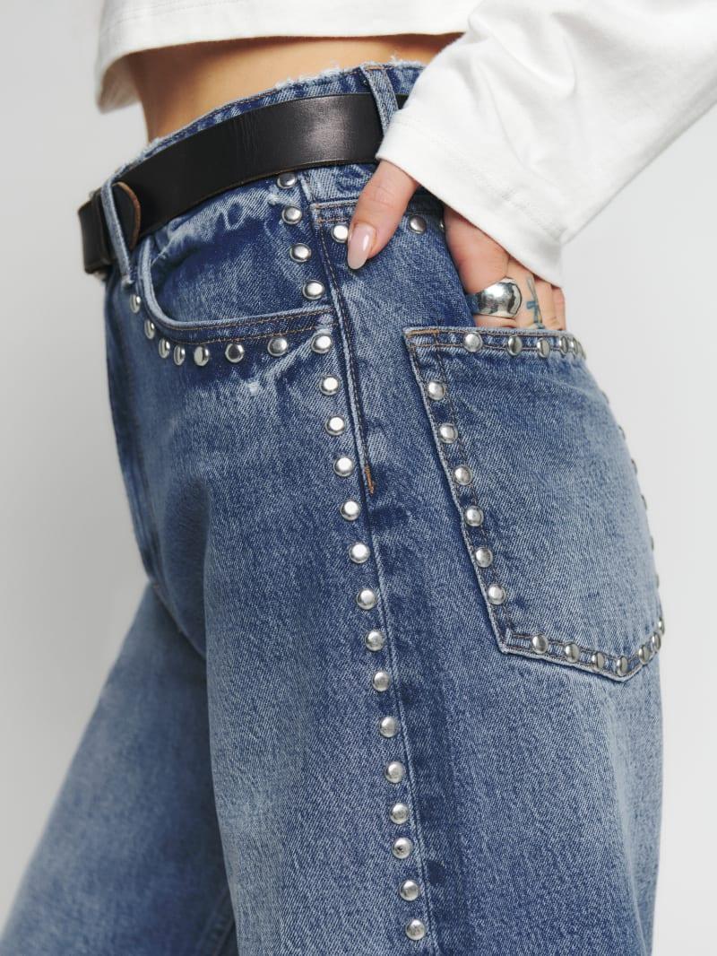 Cary High Rise Slouchy Wide Leg Jeans Product Image