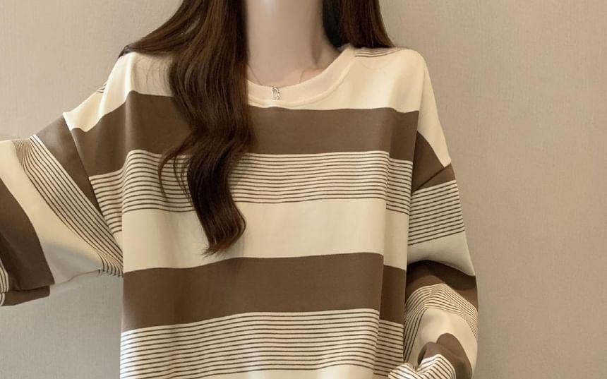 Crewneck Striped Sweater Product Image