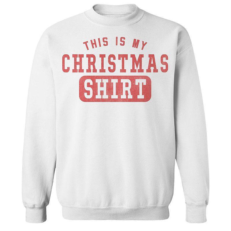 Mens This Is My Christmas Shirt Fleece Sweatshirt, Womens Product Image