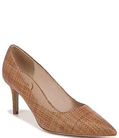 Sam Edelman Vienna Raffia Pointed Toe Pumps Product Image