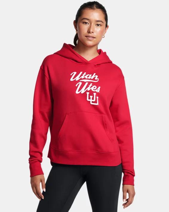 Womens UA Rival Fleece Collegiate Hoodie Product Image