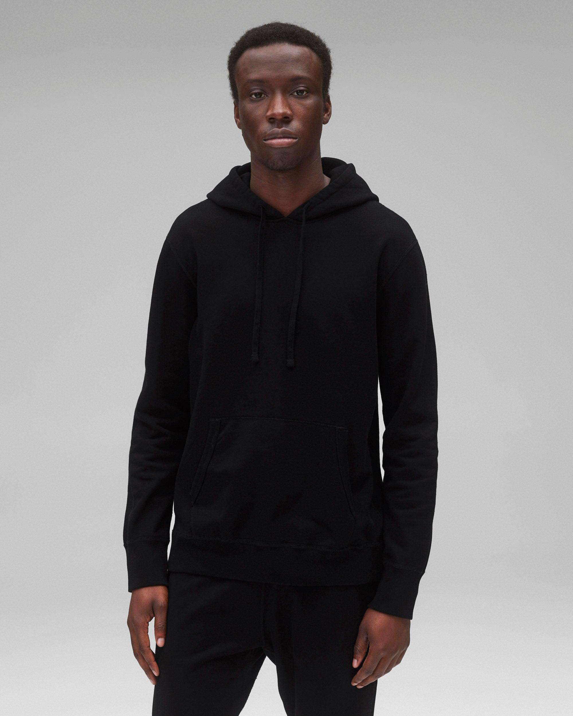 Kyoto Black Midweight Terry Slim Hoodie Male Product Image