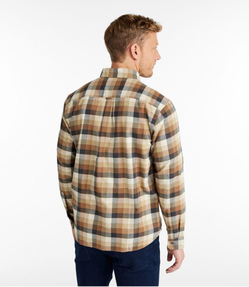 
                            Men's Brushed Jaspé Twill Shirt, Plaid, Traditional Untucked Fit
                         Product Image