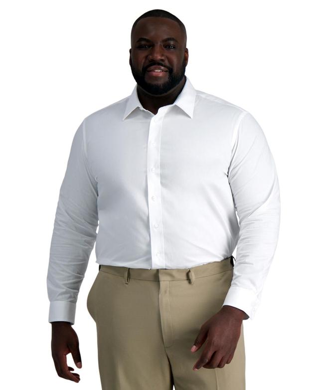 Big & Tall Haggar Mens Smart Wash Classic Fit Dress Shirt Product Image