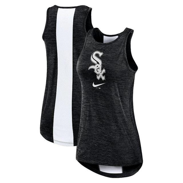 Womens Nike Black Chicago White Sox Right Mix High Neck Tank Top Product Image