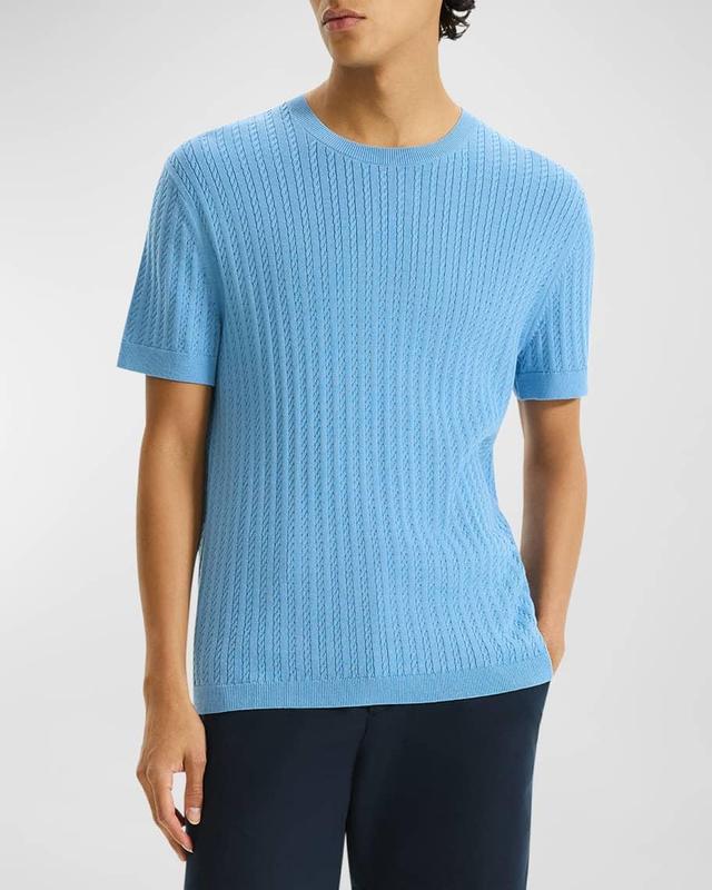 Men's Soft Cable-Knit T-Shirt Product Image