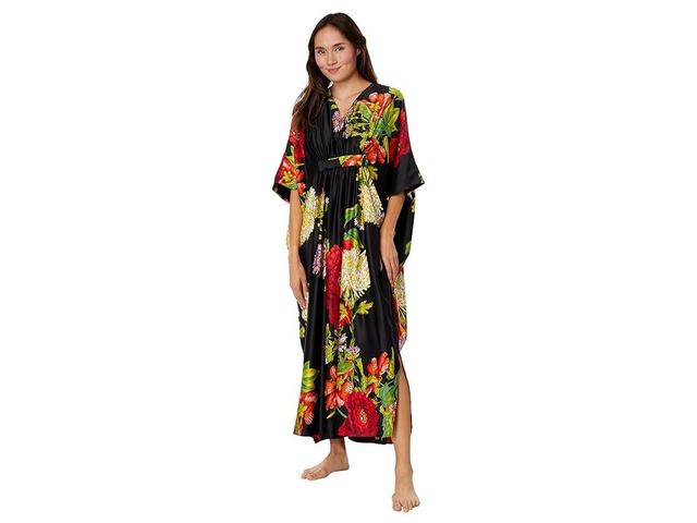 Natori Caterina Satin Caftan Combo) Women's Pajama Product Image