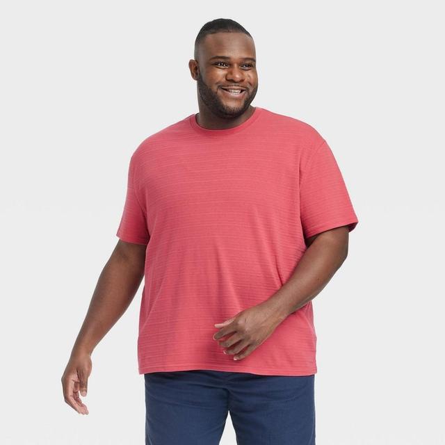 Mens Big & Tall Short Sleeve Crewneck T-Shirt - Goodfellow & Co Red 3XL Product Image