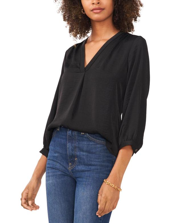 Vince Camuto Rumple Fabric Blouse Product Image