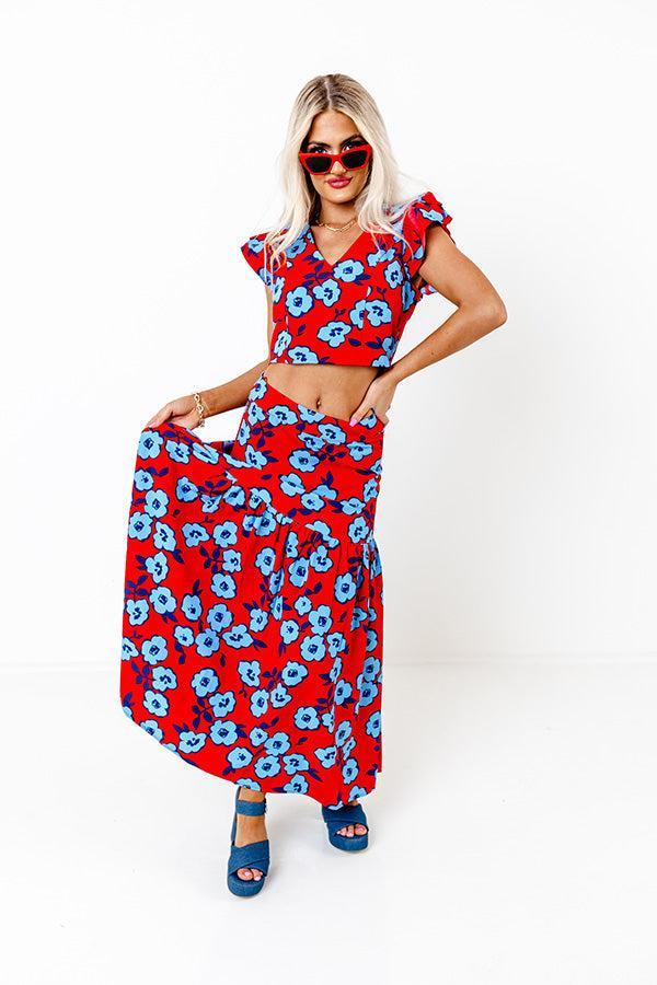 Touch My Soul Floral Maxi Skirt Product Image