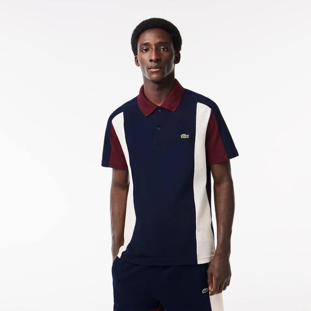 Men's Cotton Piqué Colorblock Polo Product Image