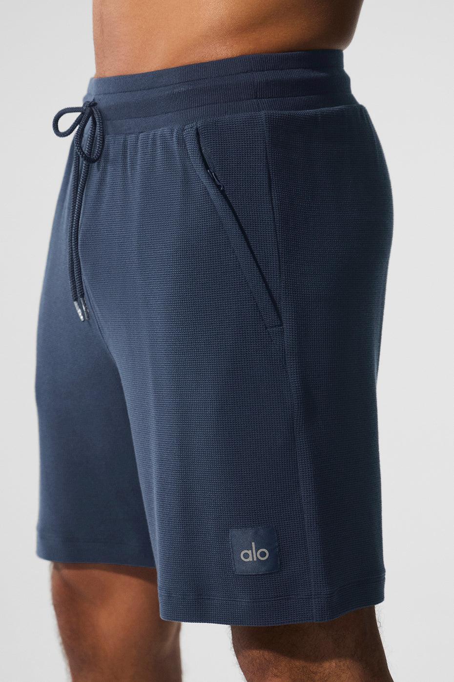 7" Micro Waffle Fast Break Short - Navy Male Product Image