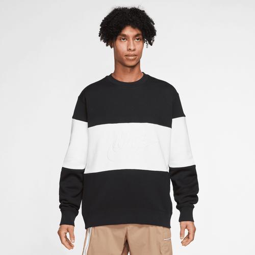 Nike Men's Club French Terry Color-Blocked Crew Product Image