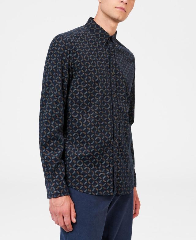 Ben Sherman Geo Print Corduroy Button-Down Shirt Product Image