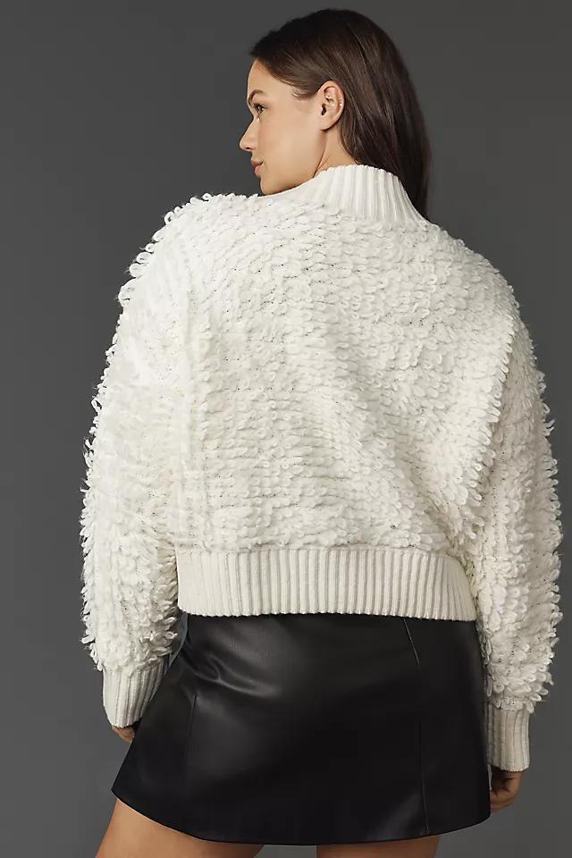 Callahan Mock-Neck Loop-Stitch Sweater Product Image