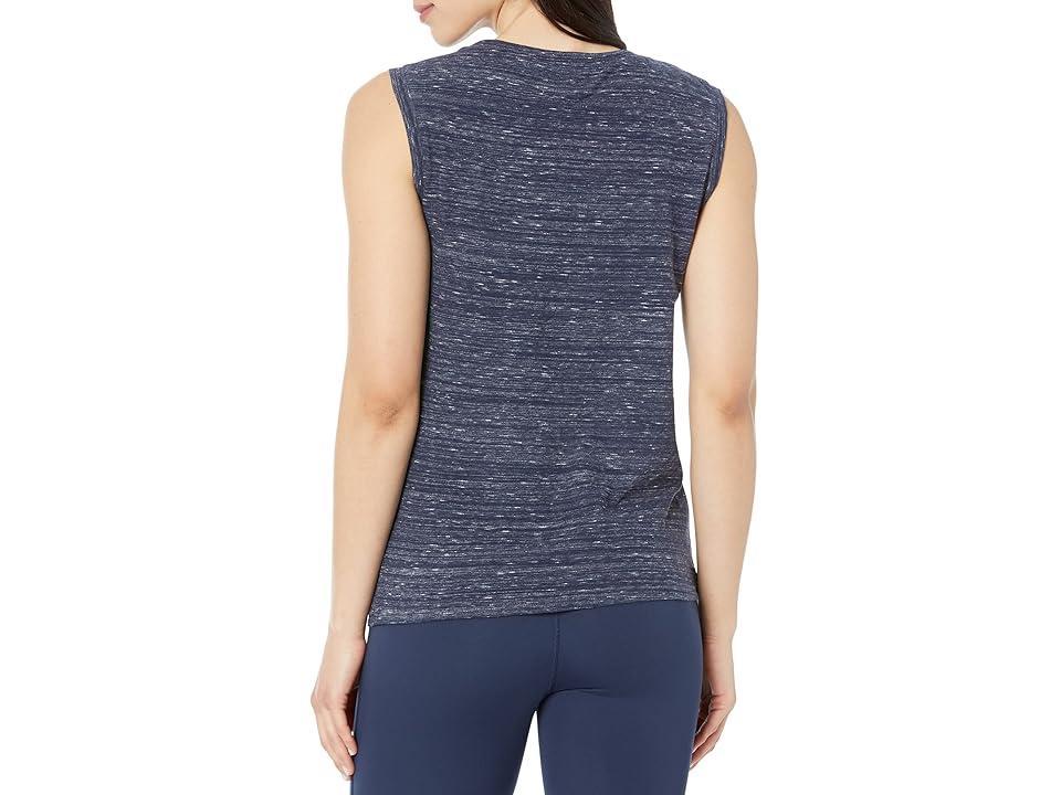 PACT Fancy Melange Muscle Tank (Maritime Melange) Women's Clothing Product Image