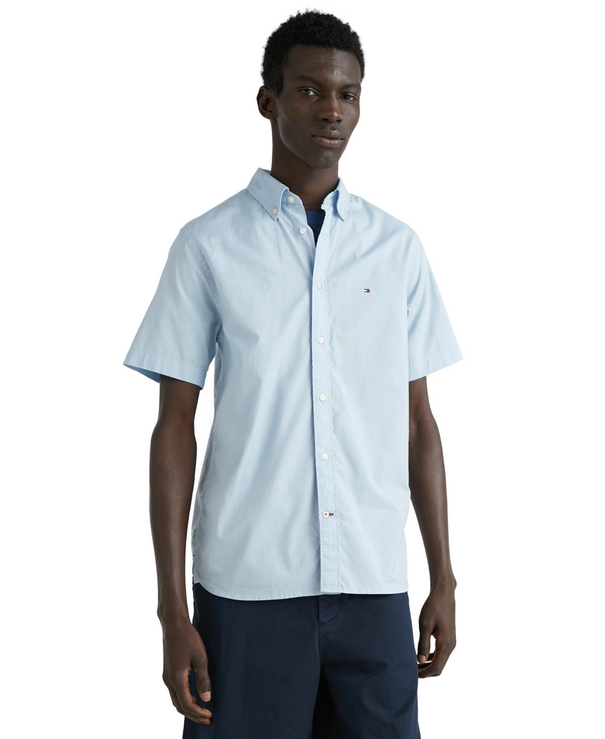 Mens Tommy Hilfiger Short Sleeve Oxford Button-Down Shirt Product Image