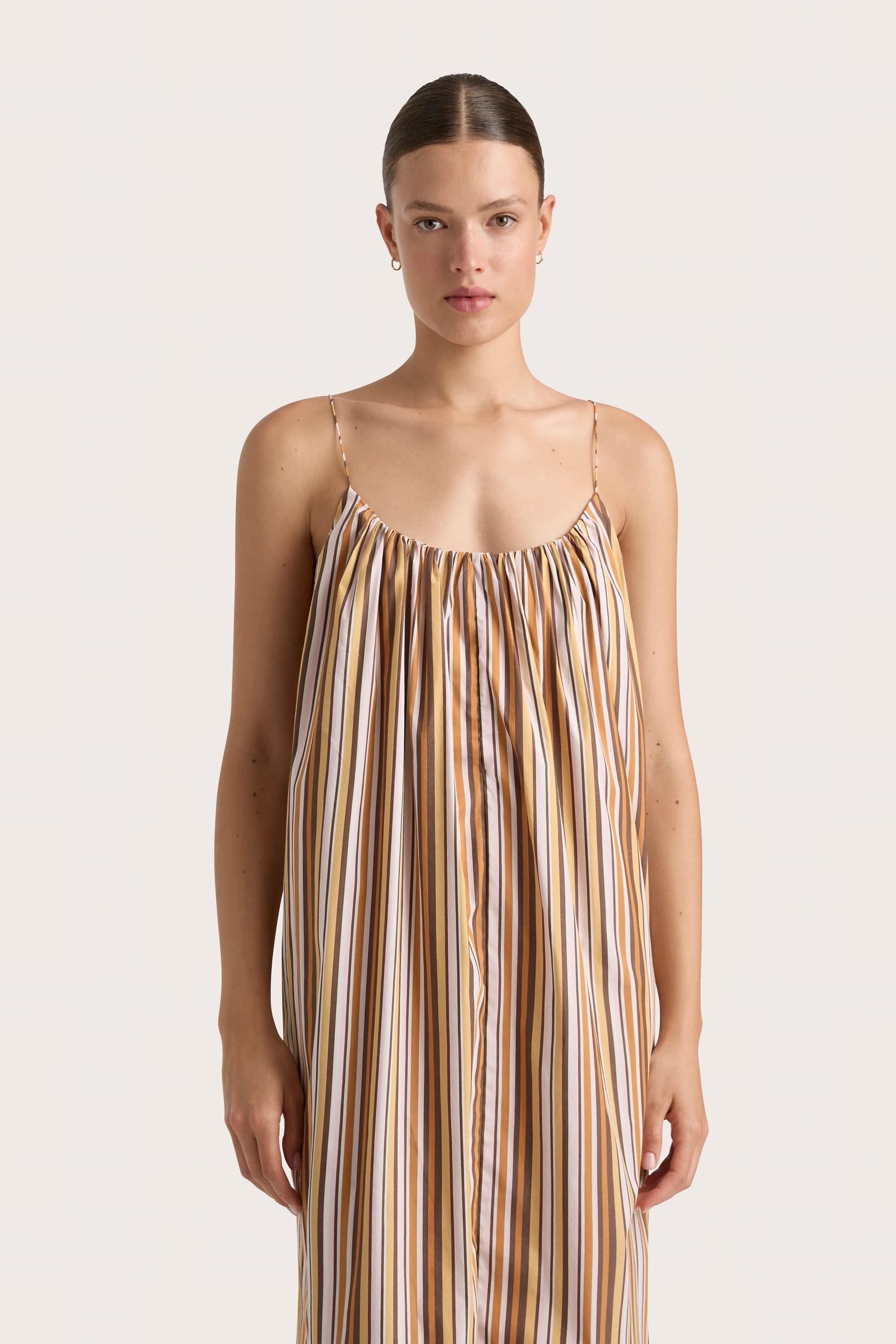 En Vau Skirt Terracotta Stripe - Final Sale Product Image