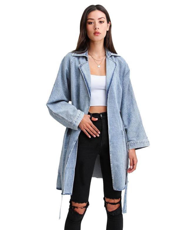 Women Relaxed Boyfriend Denim Jacket Product Image