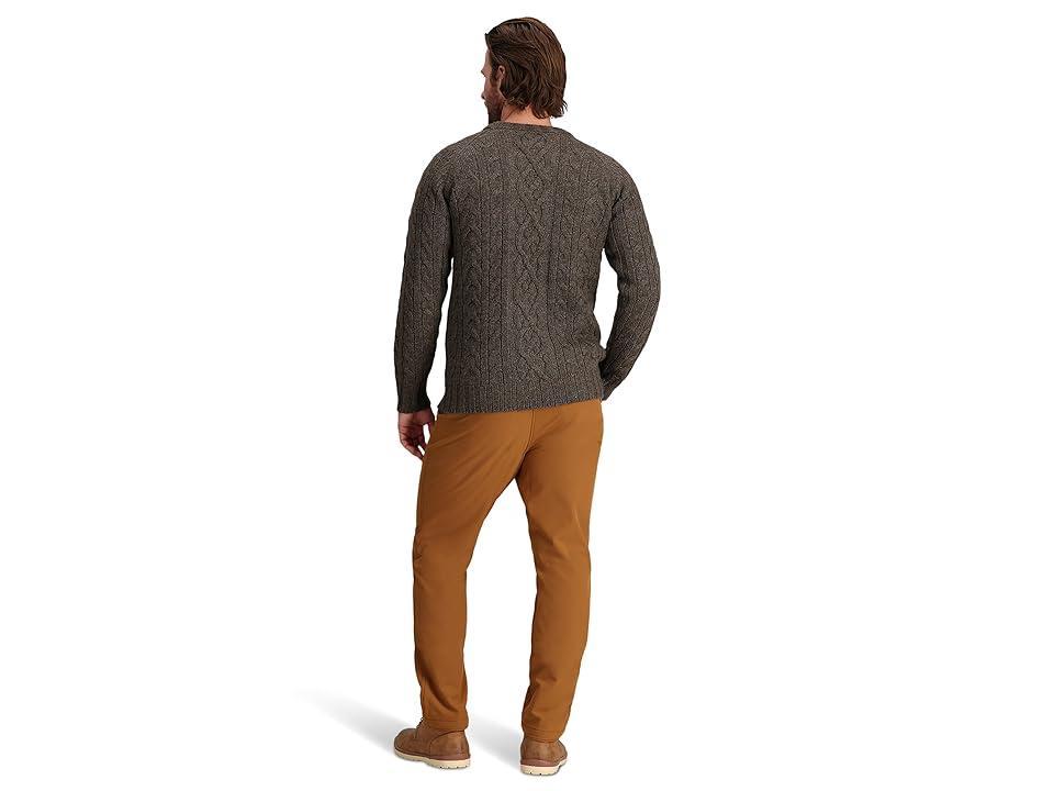 Royal Robbins Baylands Fisherman Sweater (Black Heather) Men's Clothing Product Image