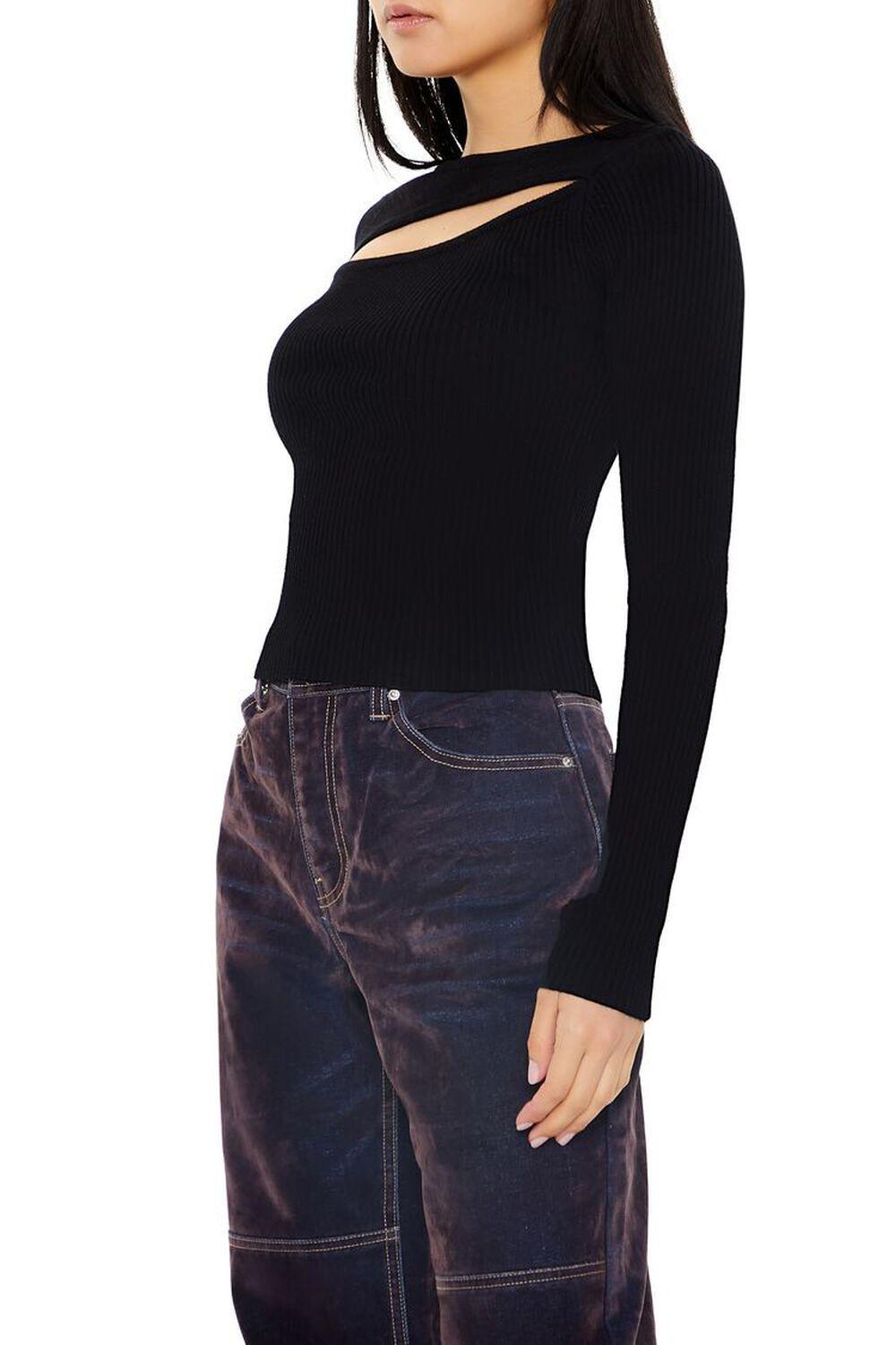 Cutout Ribbed Sweater | Forever 21 Product Image