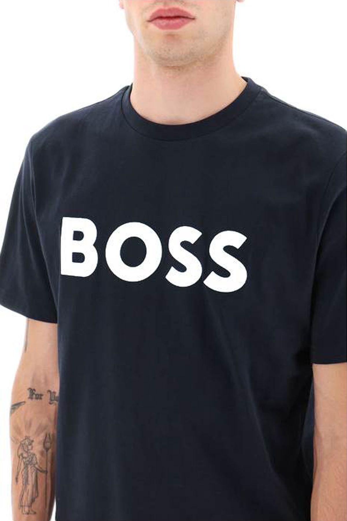 HUGO BOSS T-shirt With Logo In Blue Product Image