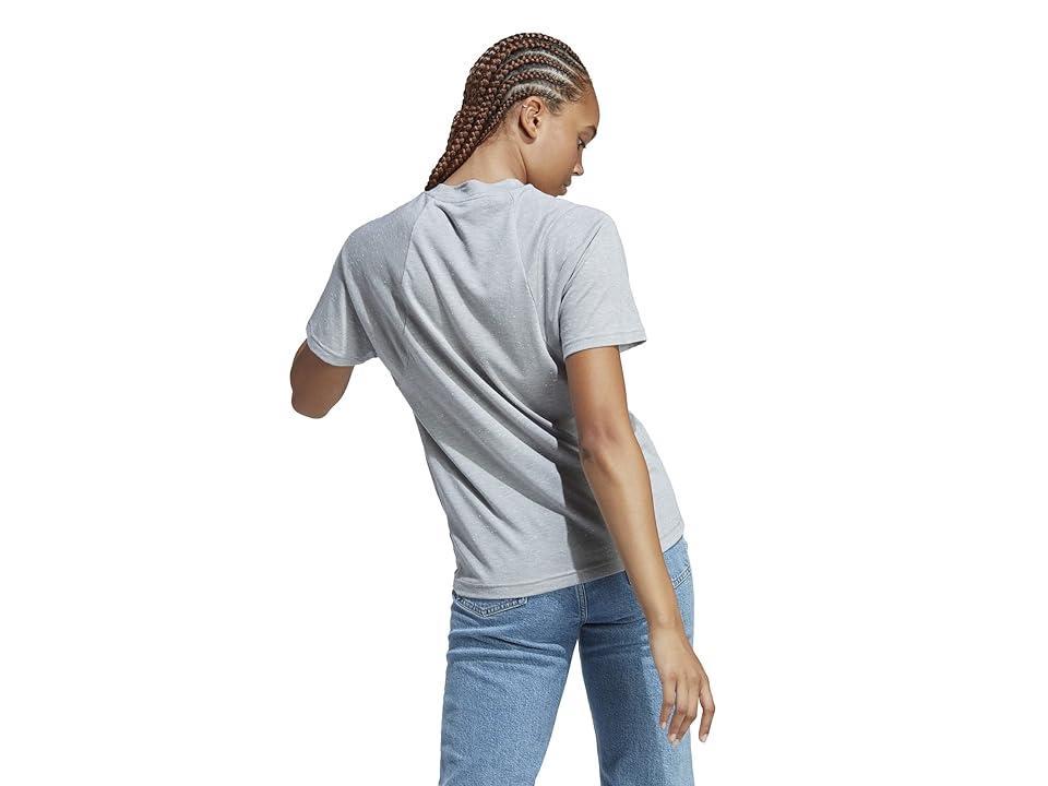 adidas Future Icons Winners 3.0 Tee (Medium Grey Heather/White) Women's Clothing Product Image