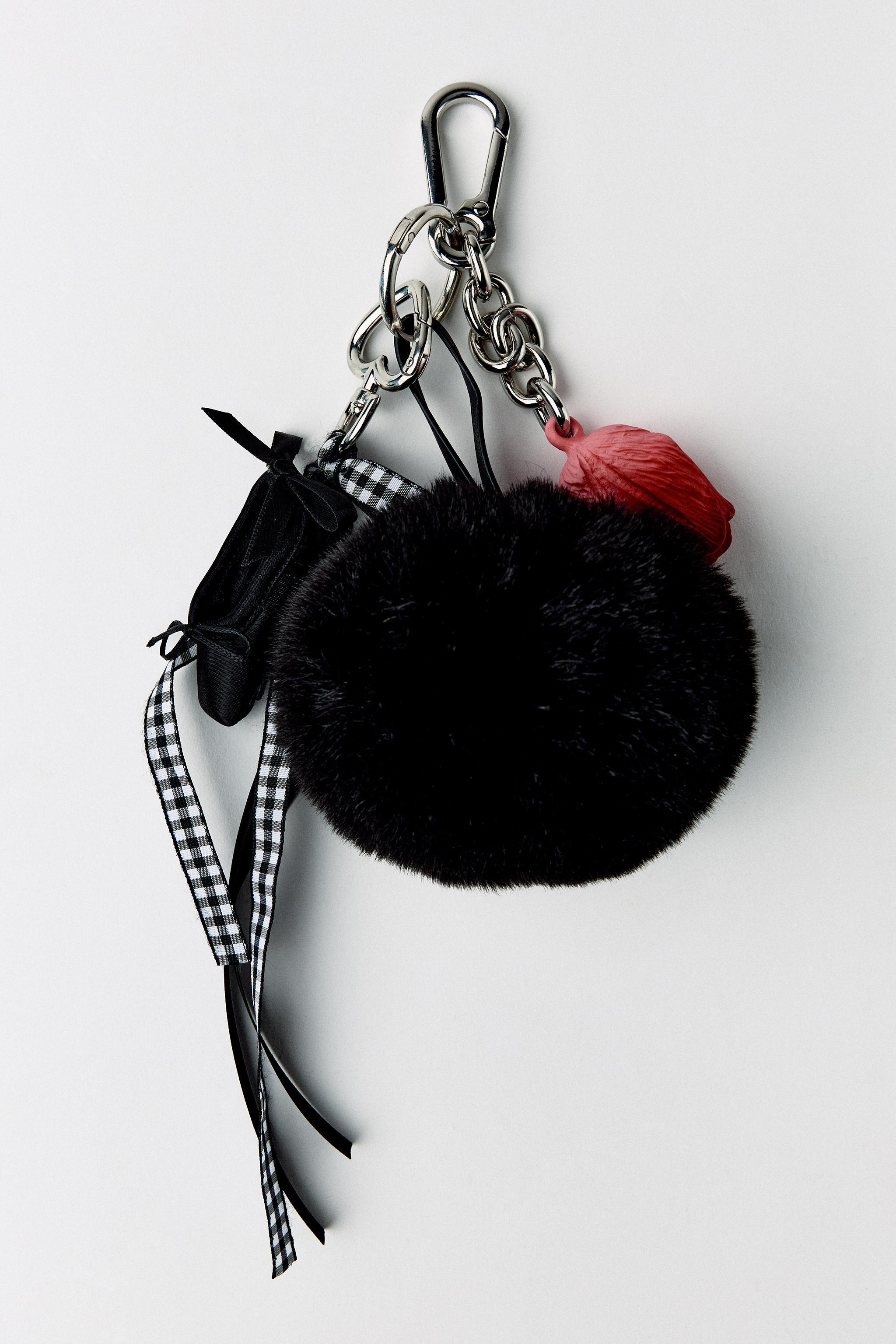 POMPOM MULTI-CHARM KEYCHAIN Product Image