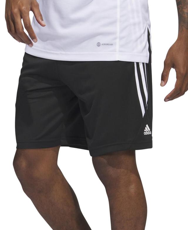 adidas Mens Legends 3-Stripes 7 Basketball Shorts - Metal Grey Product Image