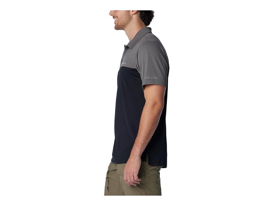 Columbia Narrows Pointe Short Sleeve Polo City Grey) Men's Clothing Product Image