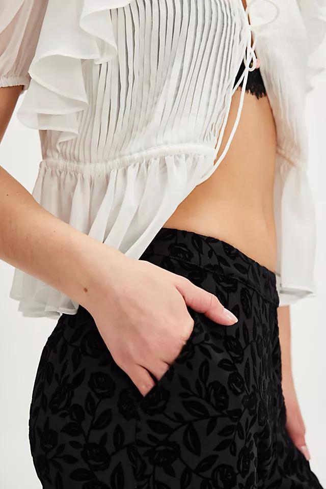 For Love & Lemons Midnight Vevlet Capris Product Image