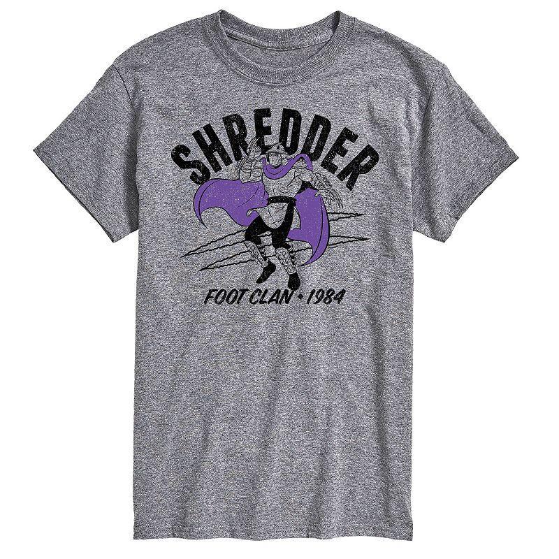 Big & Tall TMNT Shredder Graphic Tee, Mens Med Grey Product Image