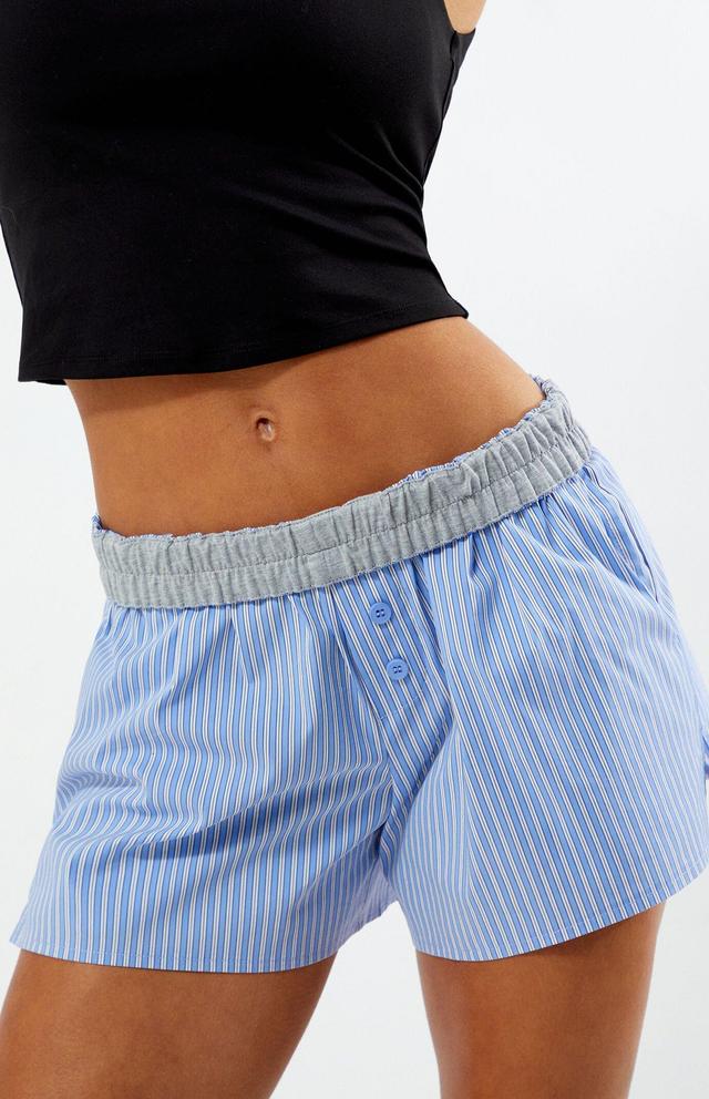 Beverly and Beck Women's Striped Boxer Shorts Product Image