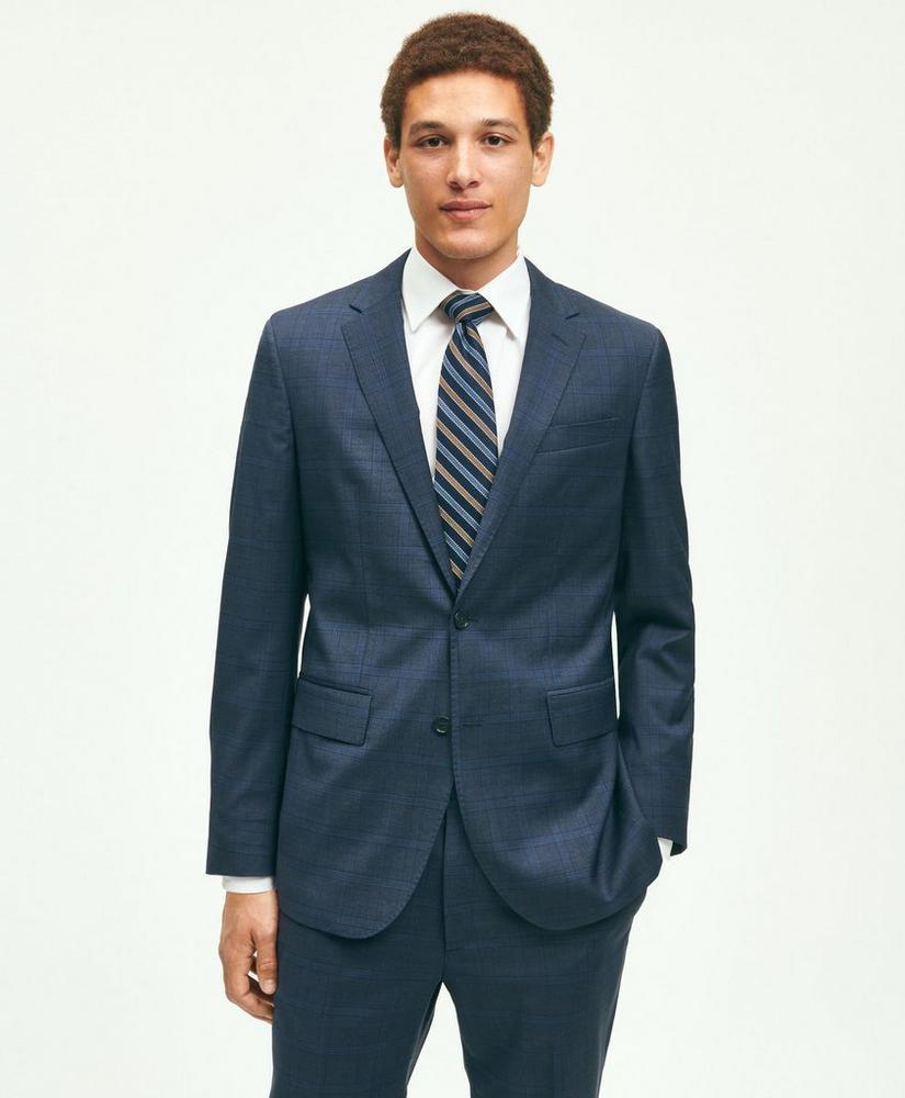 Slim Fit Wool Checked 1818 Suit Product Image