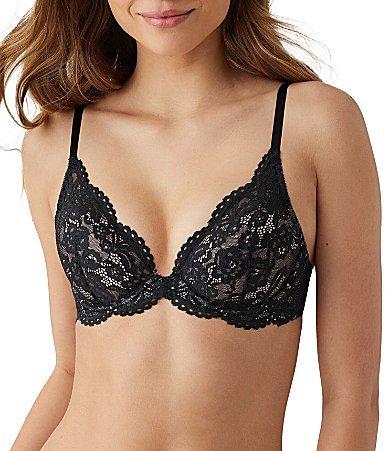 b. temptD by Wacoal Ciao Bella Plunge Neck Lace T-Shirt Bra Product Image