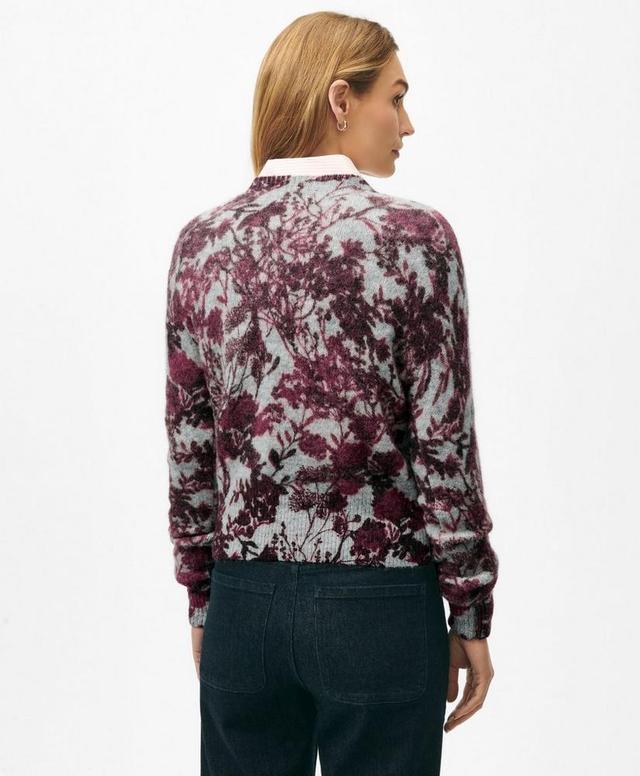 Brushed Sweater in Floral Alpaca-Wool Blend Product Image