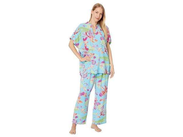 N by Natori Coral Reef Pullover PJ Set Multi) Women's Pajama Sets Product Image