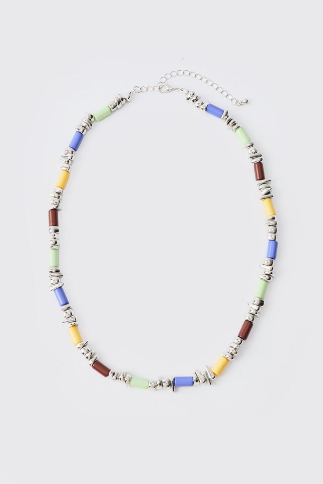 Colour Bead Necklace | boohooMAN USA Product Image