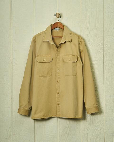 MacArthur Shirt in Khaki Twill Product Image