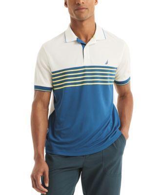 Nautica Mens Classic-Fit Navtech Striped Polo Shirt Product Image