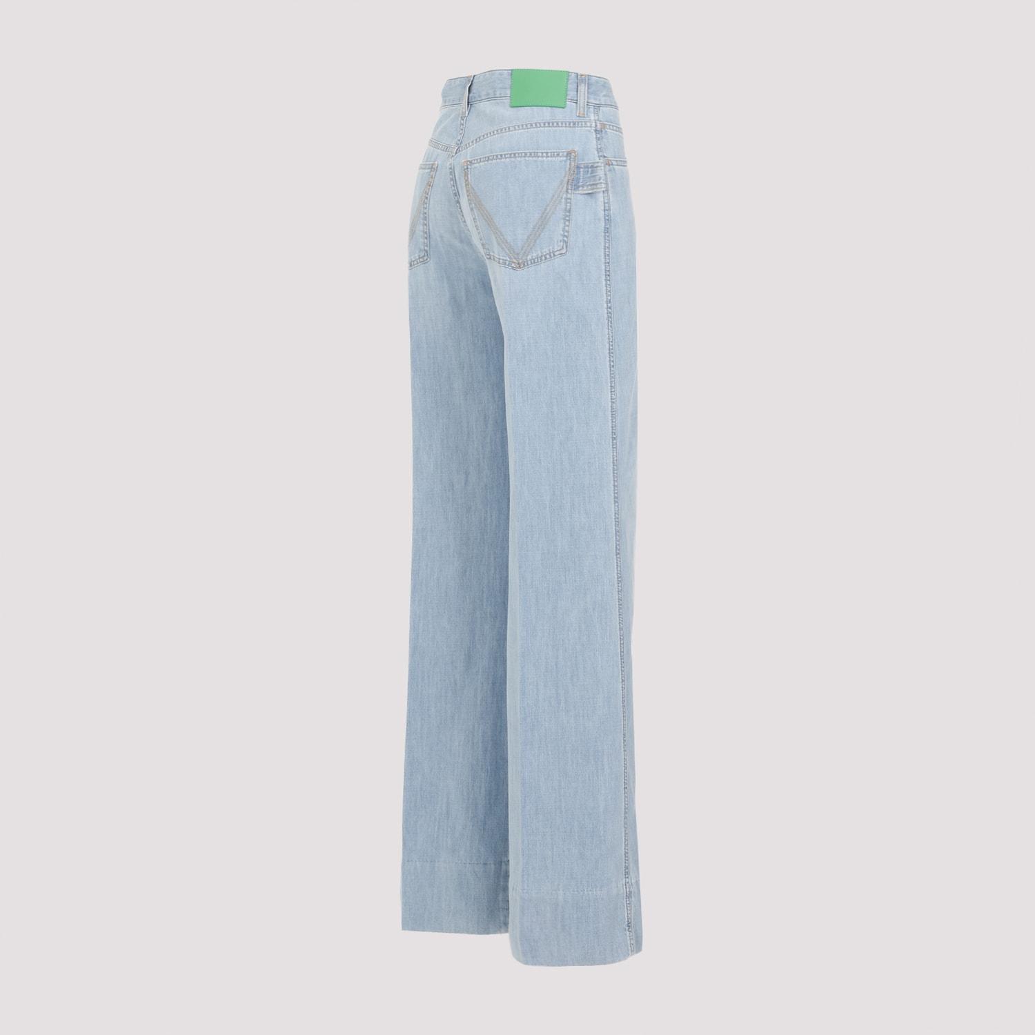 Cotton Pants In Light Blue Product Image