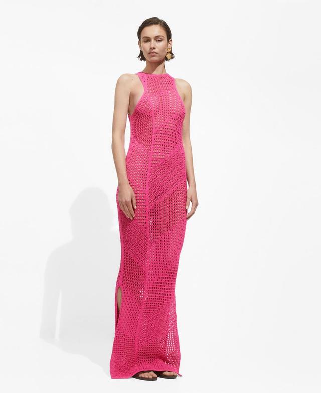 Mango Womens Crochet Long Dress Product Image