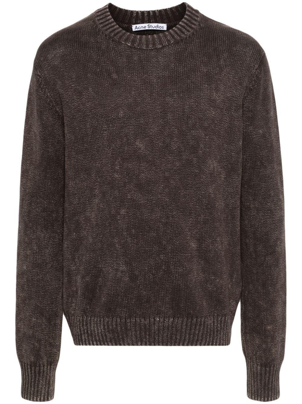 Cotton Sweater In Adp Coffee Brown Product Image