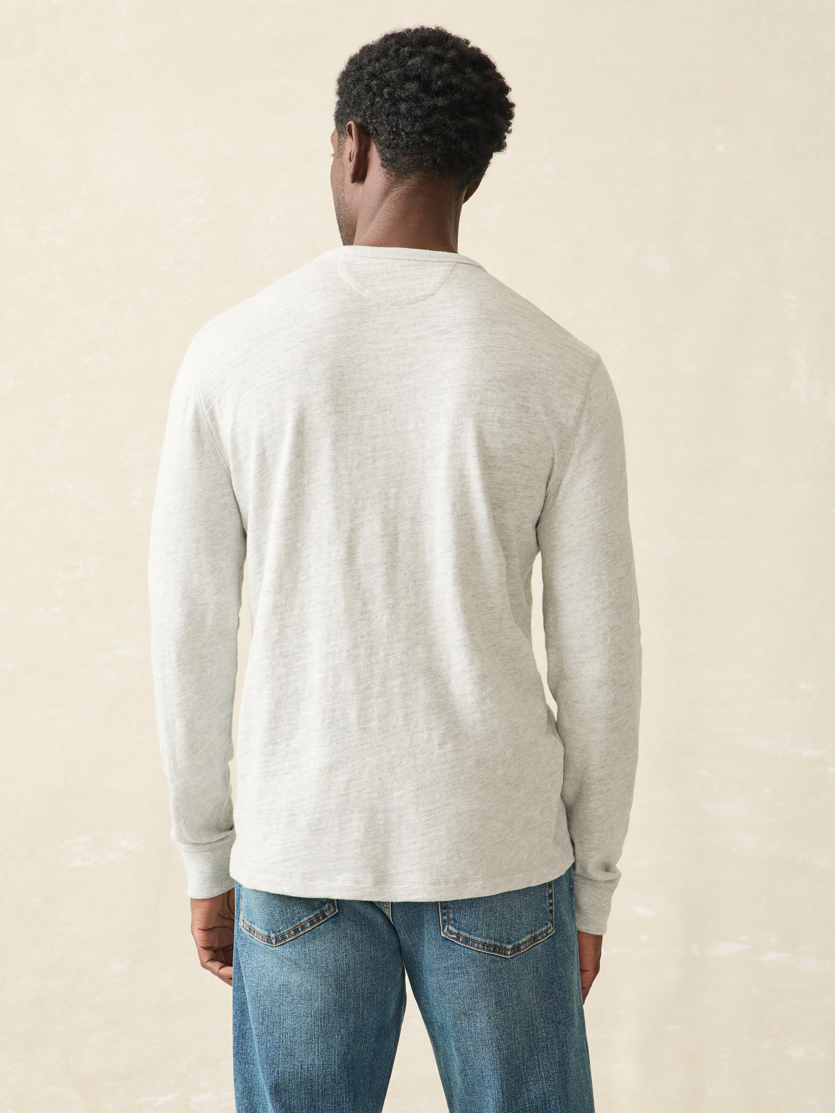 Sunwashed Slub Crew - Light Grey Heather Male Product Image