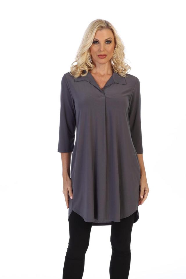 Charcoal Tunic Dress Female Product Image