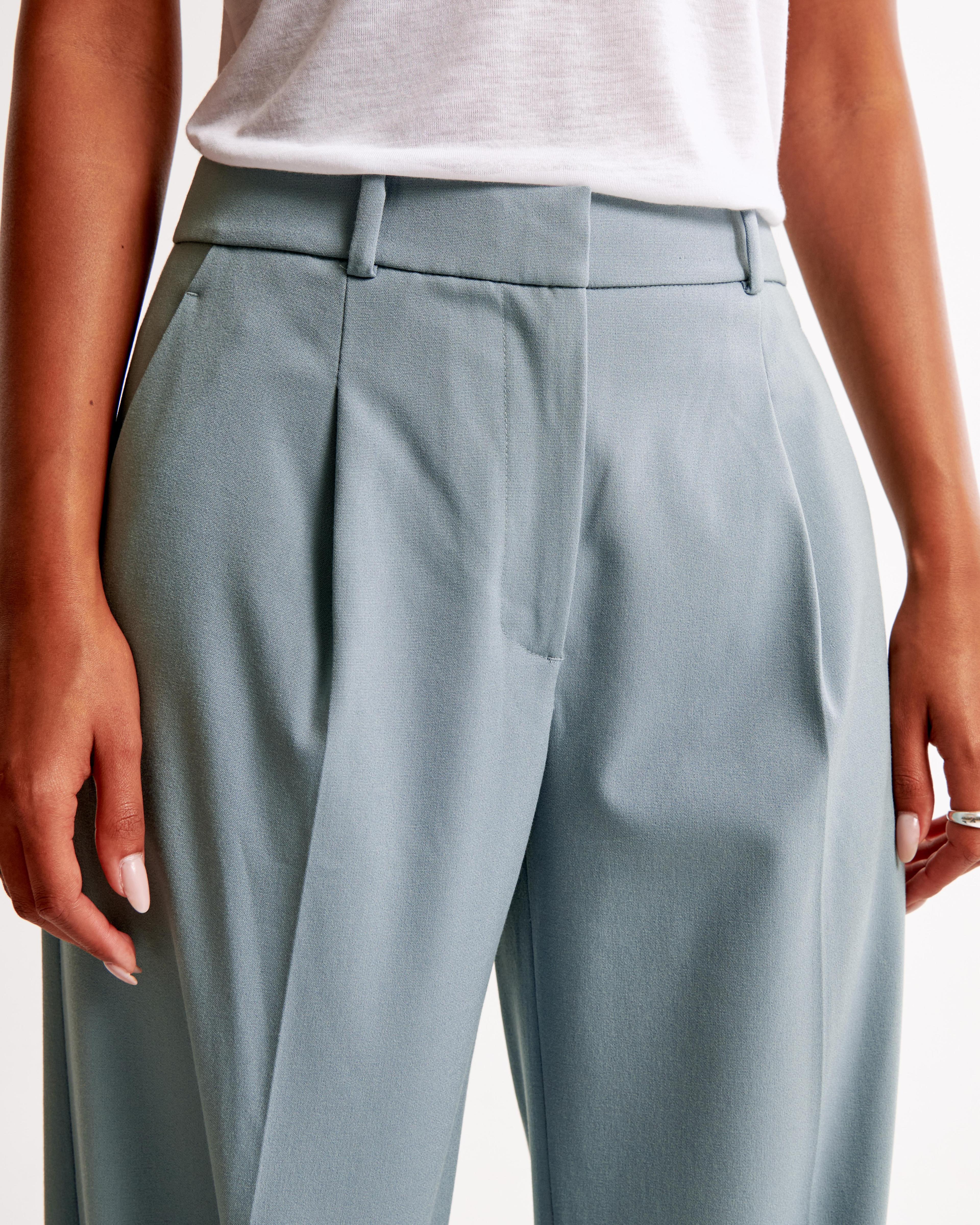 Mid Rise Tailored Wide Leg Pant Product Image